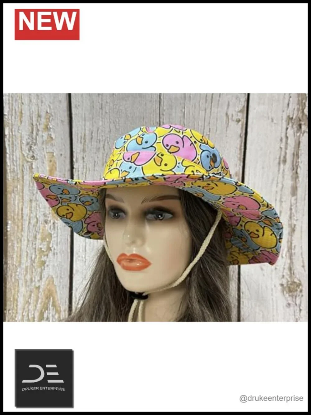 Reversible Cotton Bucket Hat with Chin Strap for Sun Protection
